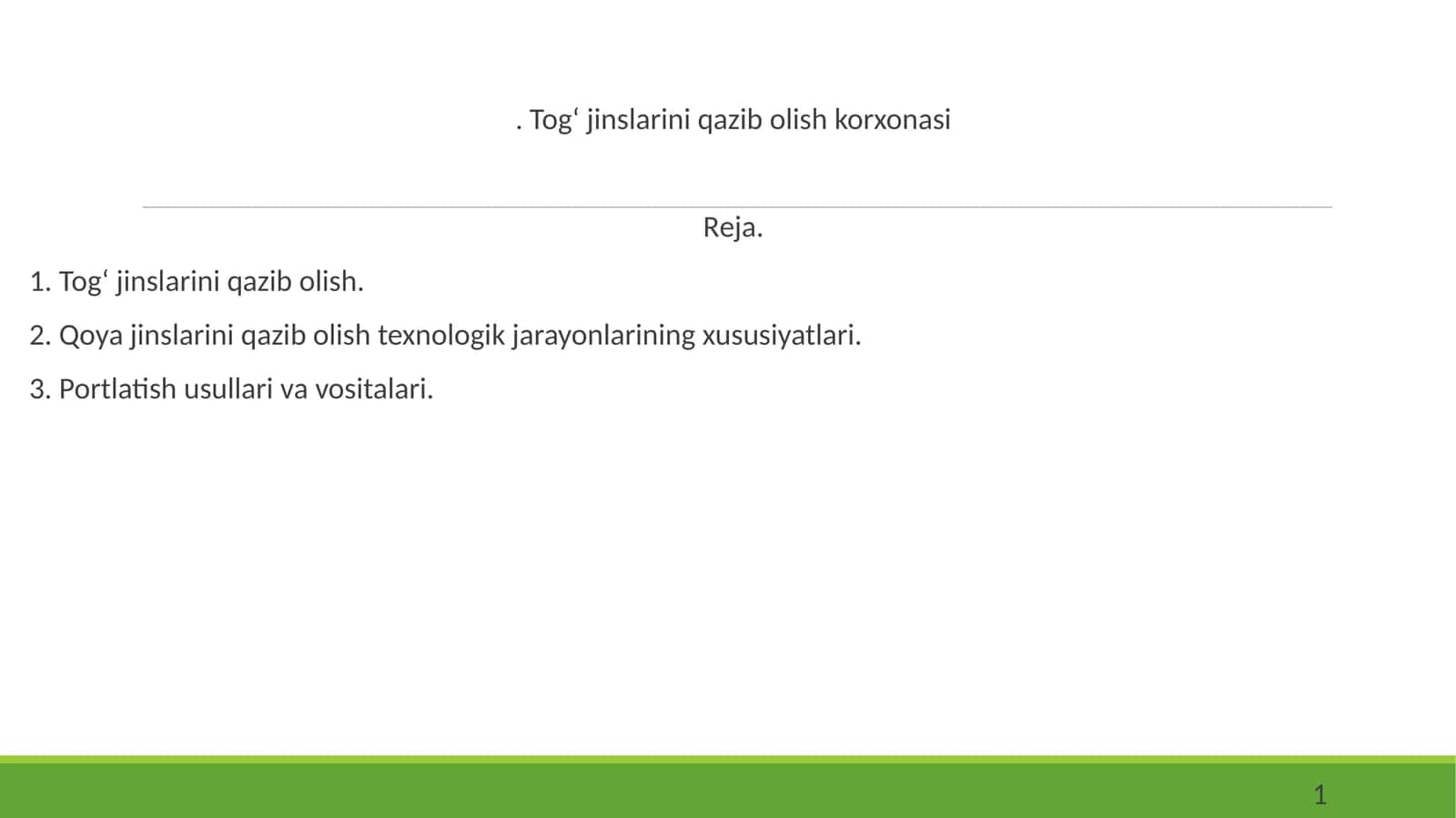 Tog‘ jinslarini qazib olish korxonasi