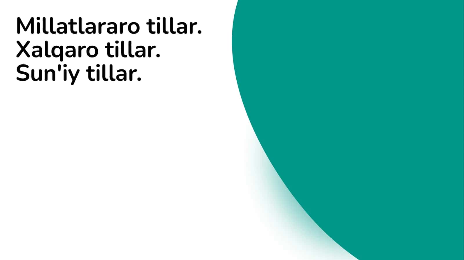 Millatlararo tillar. Xalqaro tillar. Sun'iy tillar.