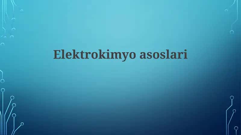 Elektrokimyoasoslari