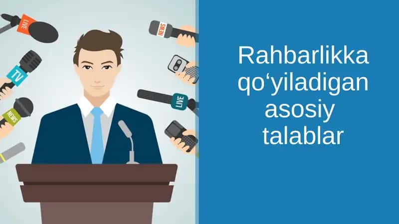 Rahbarlikka qo‘yiladigan asosiy talablar
