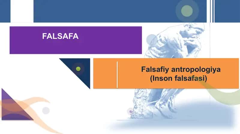 Falsafiy antropologiya (Insоn falsafasi)