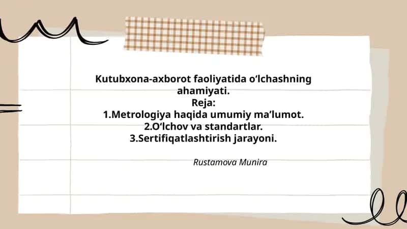 Kutubxona-axborot faoliyatida oʻlchashning ahamiyati