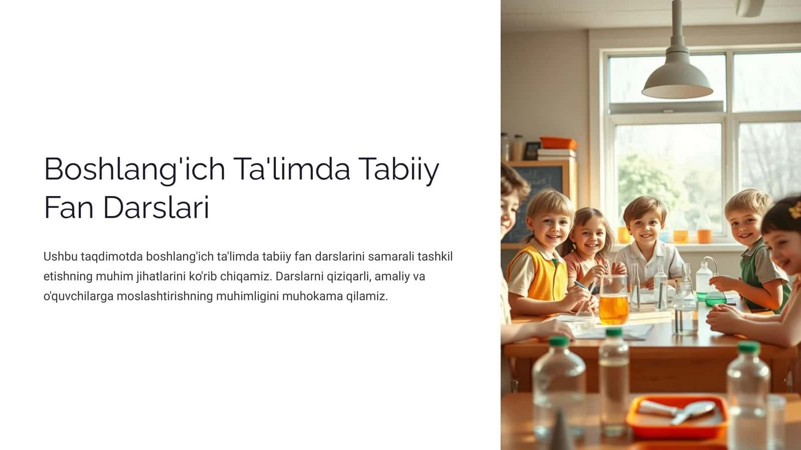 Boshlang'ich Ta'limda Tabiiy Fan Darslari