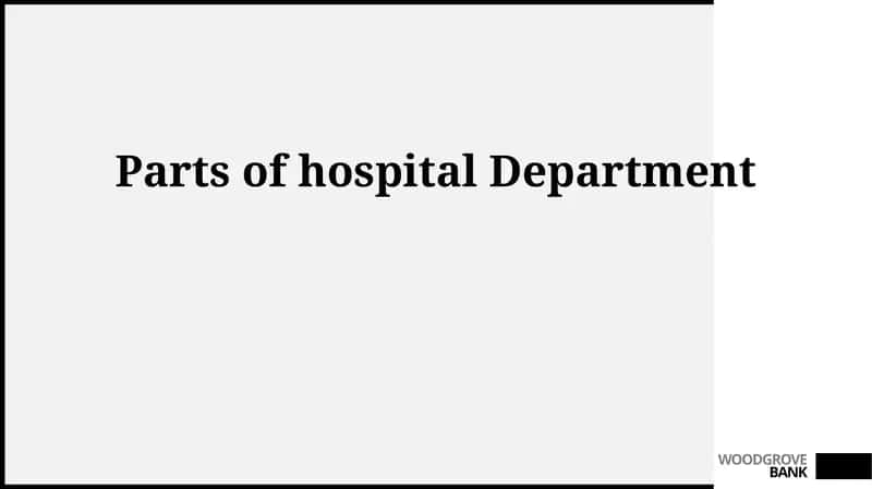 Xospital bo'limlarining qismlari