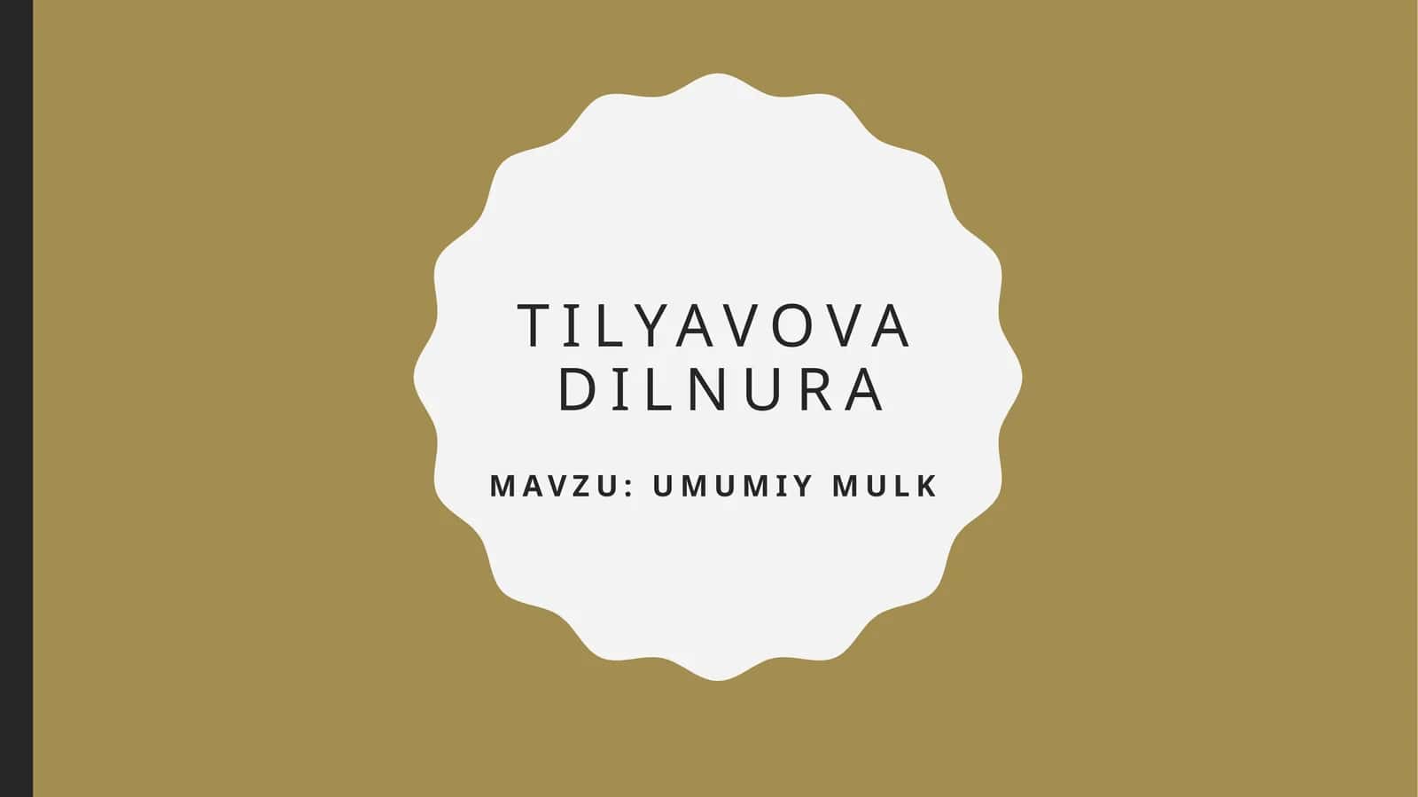 Umumiy mulk