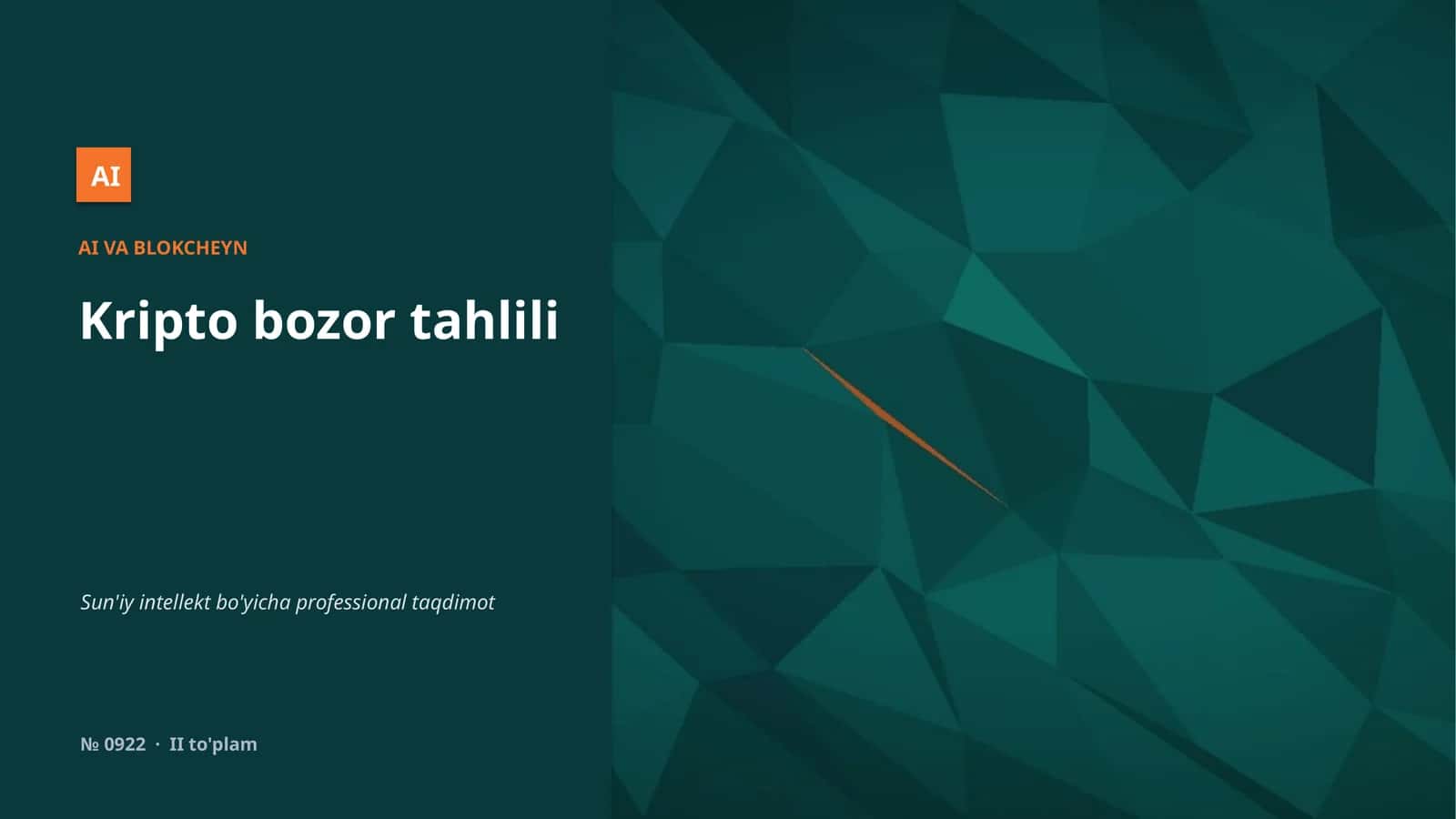 Kripto bozor tahlili