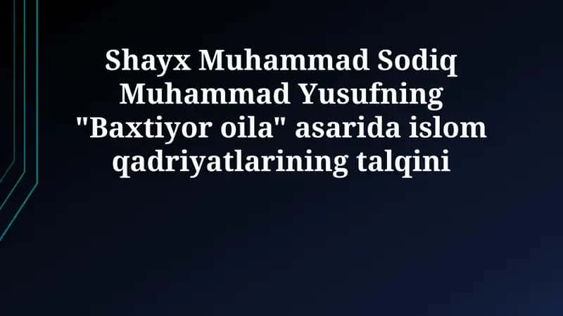 Baxtiyor oila