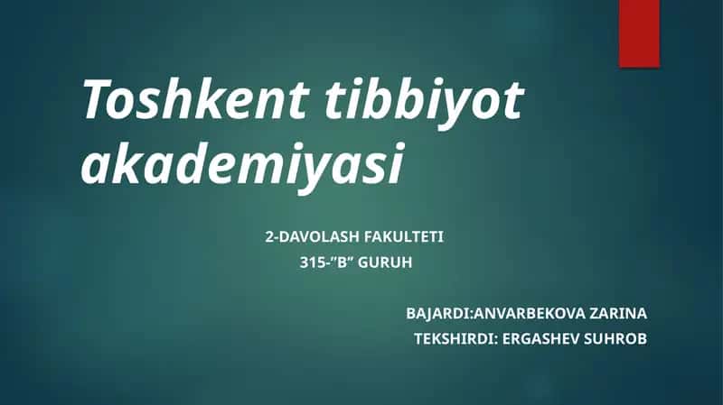 Zamonaviy og'riqsizlantirish usullari