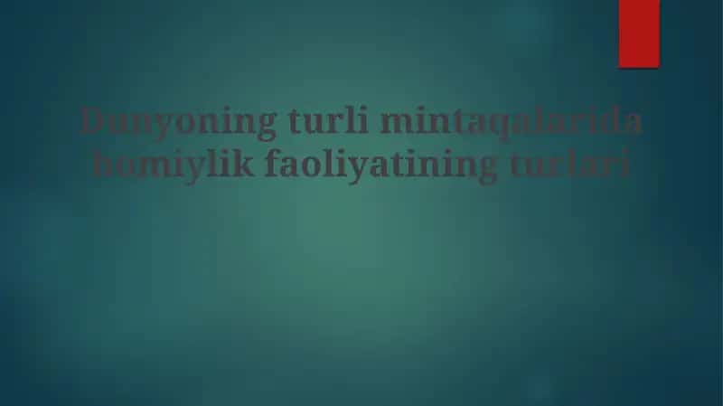 Homiylik Faoliyati