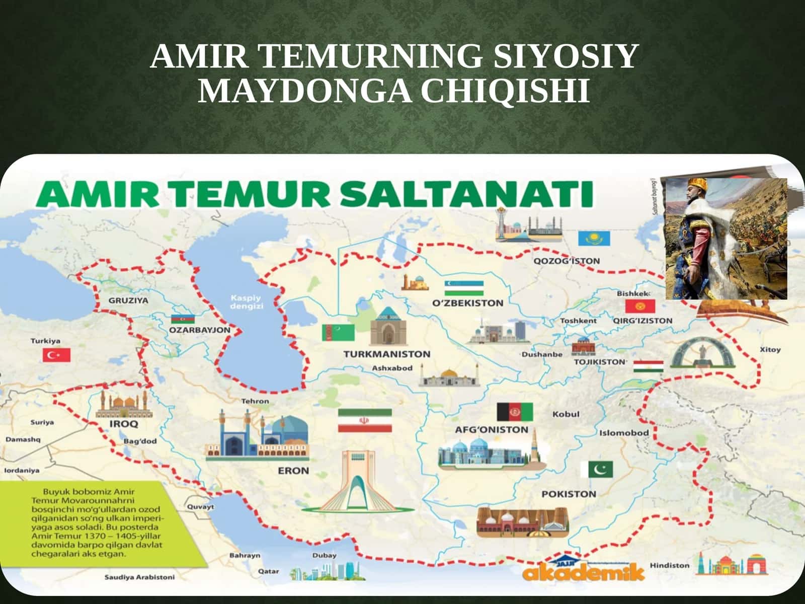Amir Temurning siyosiy maydonga chiqishi