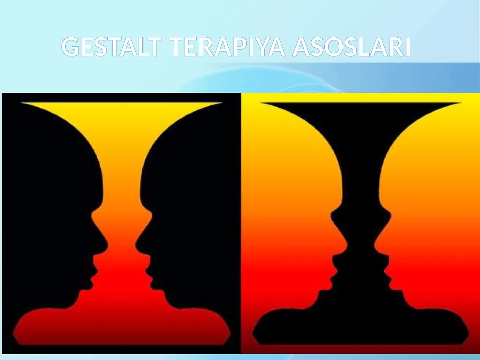 GESTALT TERAPIYA ASOSLARI