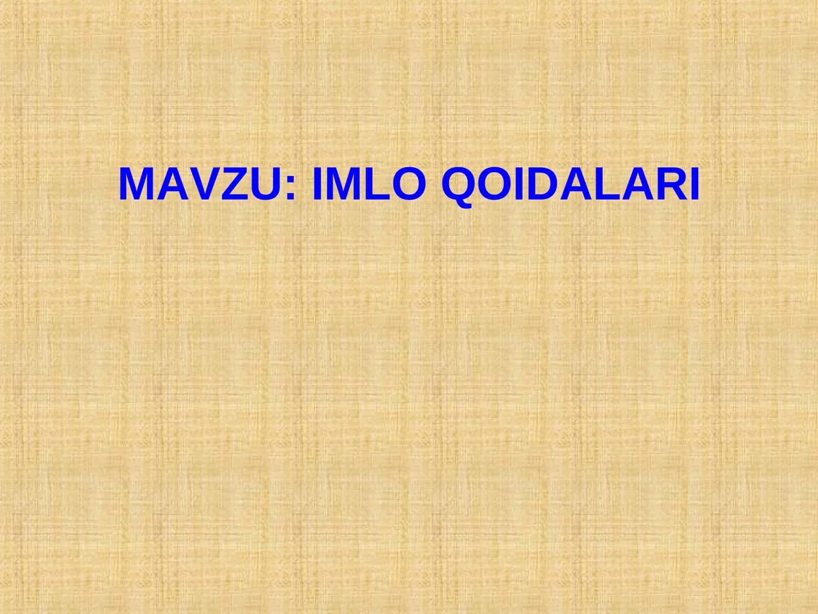 IMLO QOIDALARI