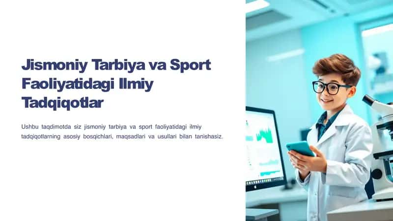 Jismoniy Tarbiya va Sport Faoliyatidagi Ilmiy Tadqiqotlar