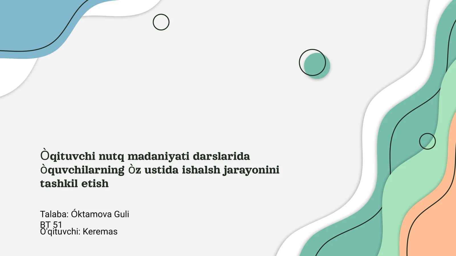 Nutq madaniyati darslari