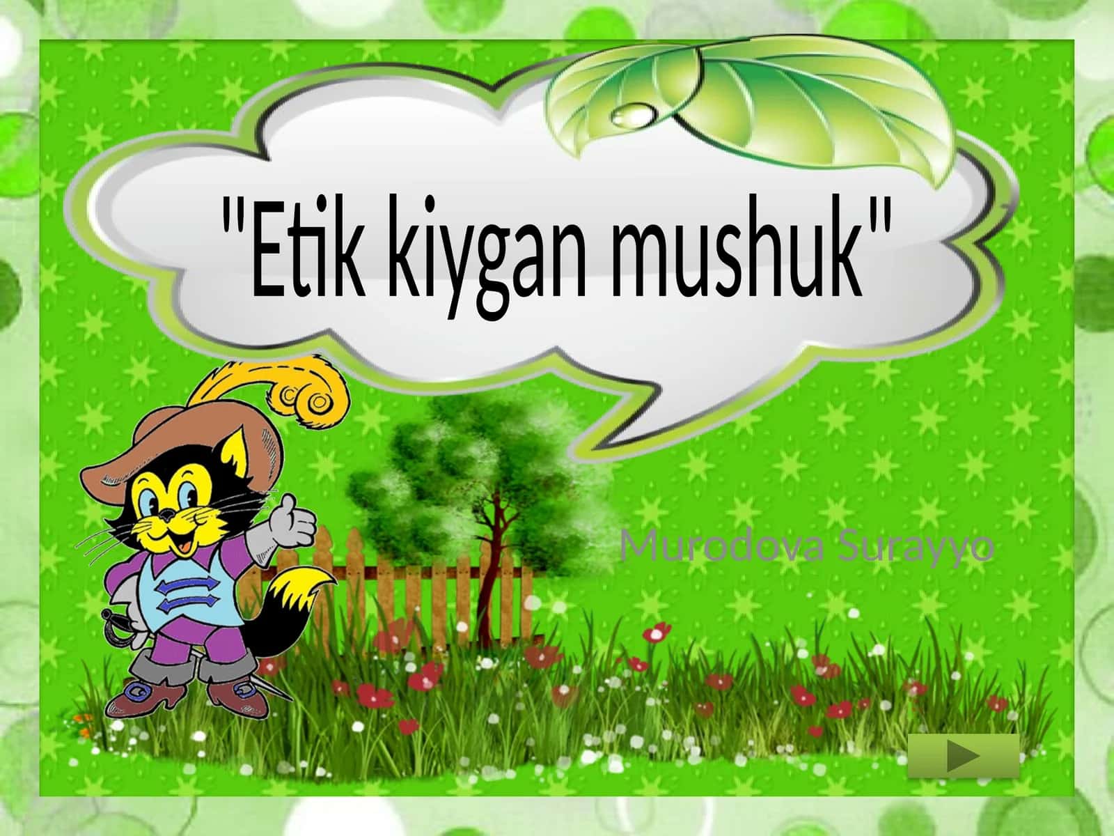 Etik kiygan mushuk