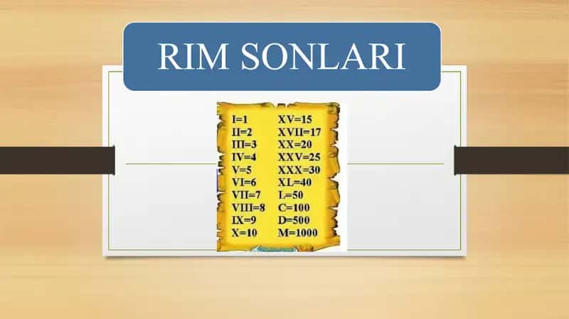 RIM SONLARI