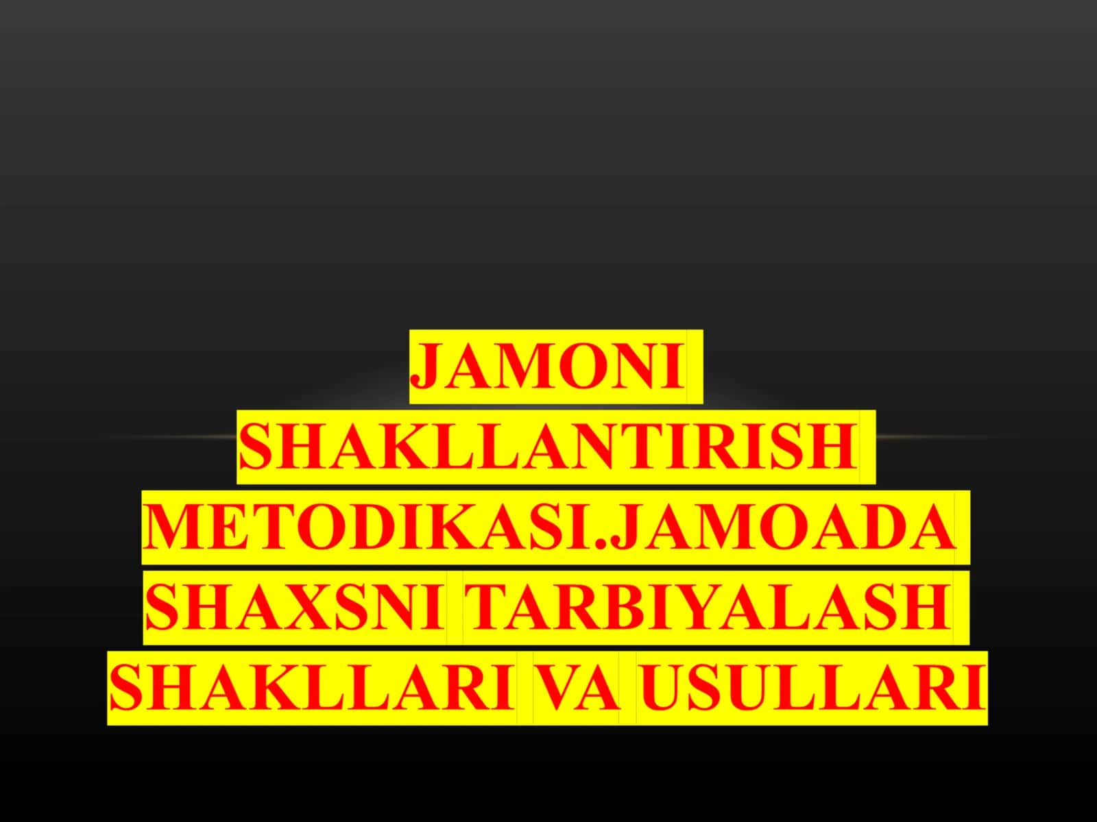 Maktab jamoasida o‘quvchilar jamoasi