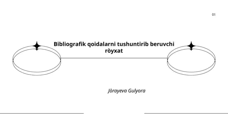 Bibliografik qoidalarni tushuntirib beruvchi ròyxat