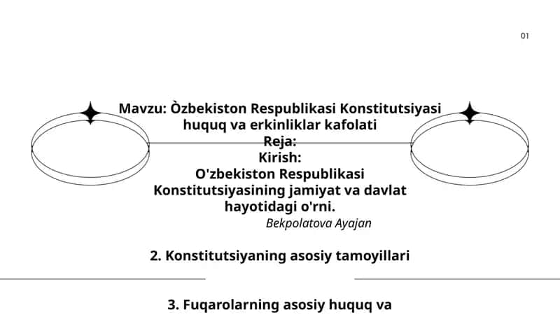 Òzbekiston Respublikasi Konstitutsiyasi huquq va erkinliklar kafolati