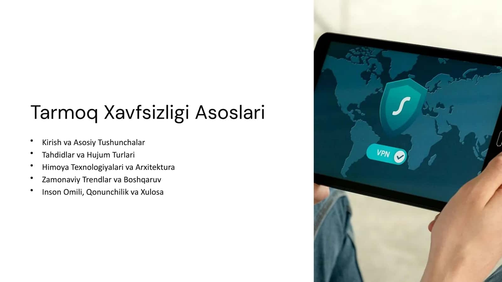 Tarmoq xavfsizligi asoslari