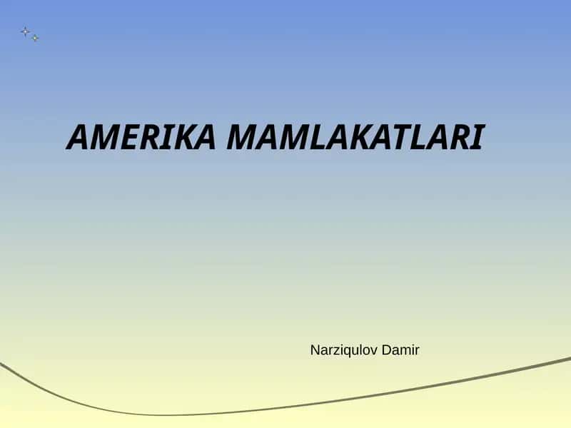 Amerika Mamlakatlari