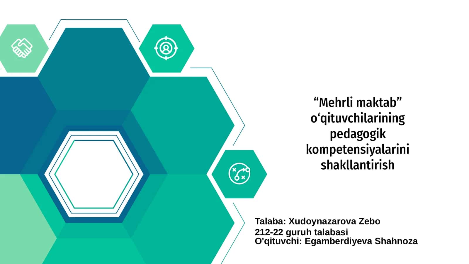 Mehrli maktab o‘qituvchilarining pedagogik kompetensiyalarini shakllantirish