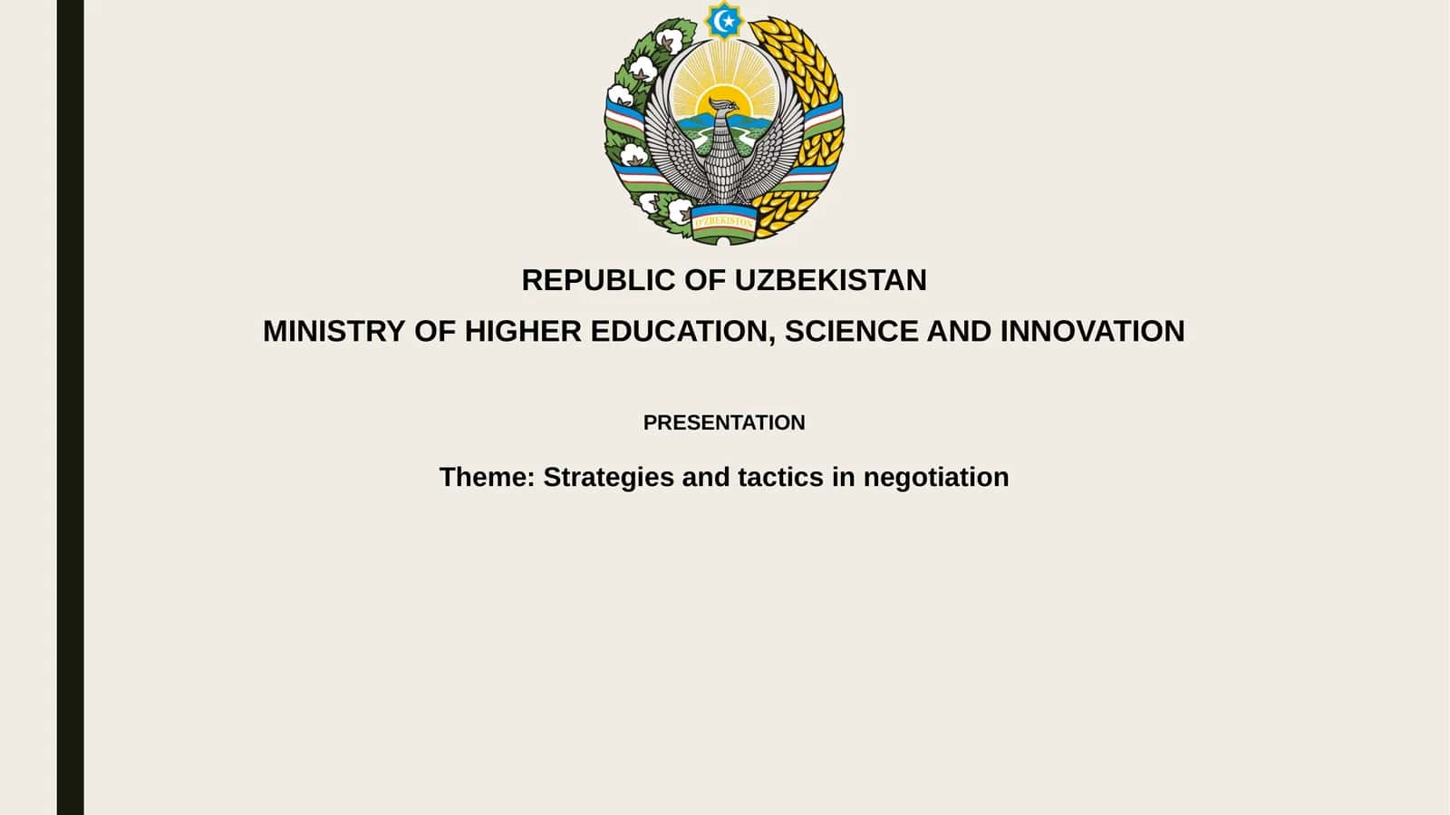 Negotiation Strategies and Tactics Presentation