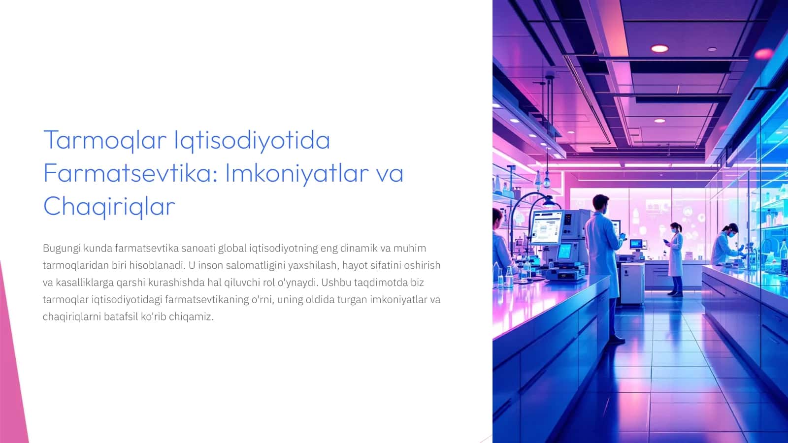 Tarmoqlar Iqtisodiyotida Farmatsevtika: Imkoniyatlar va Chaqiriqlar