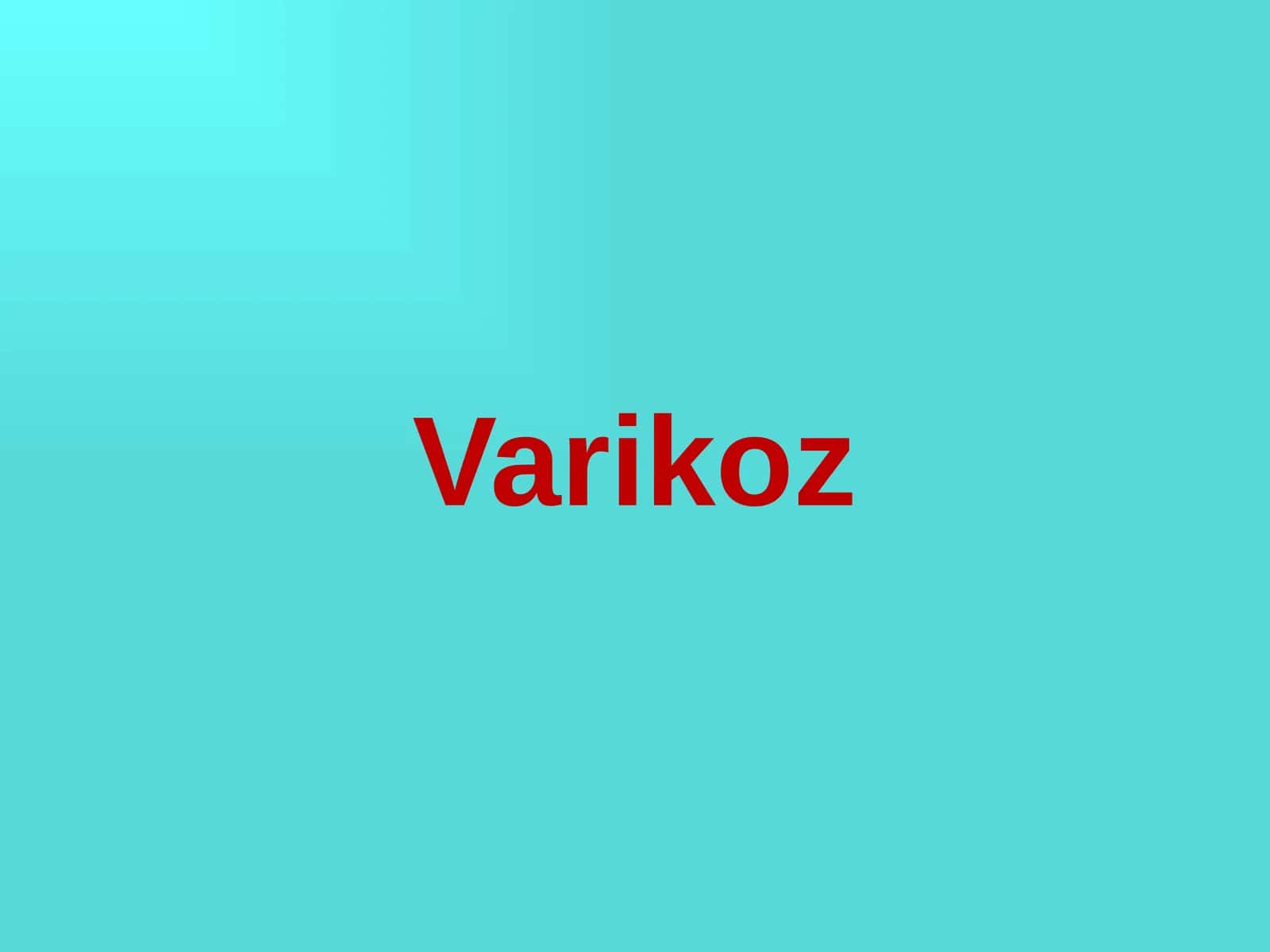 Varikoz yosh fizyologiyasi