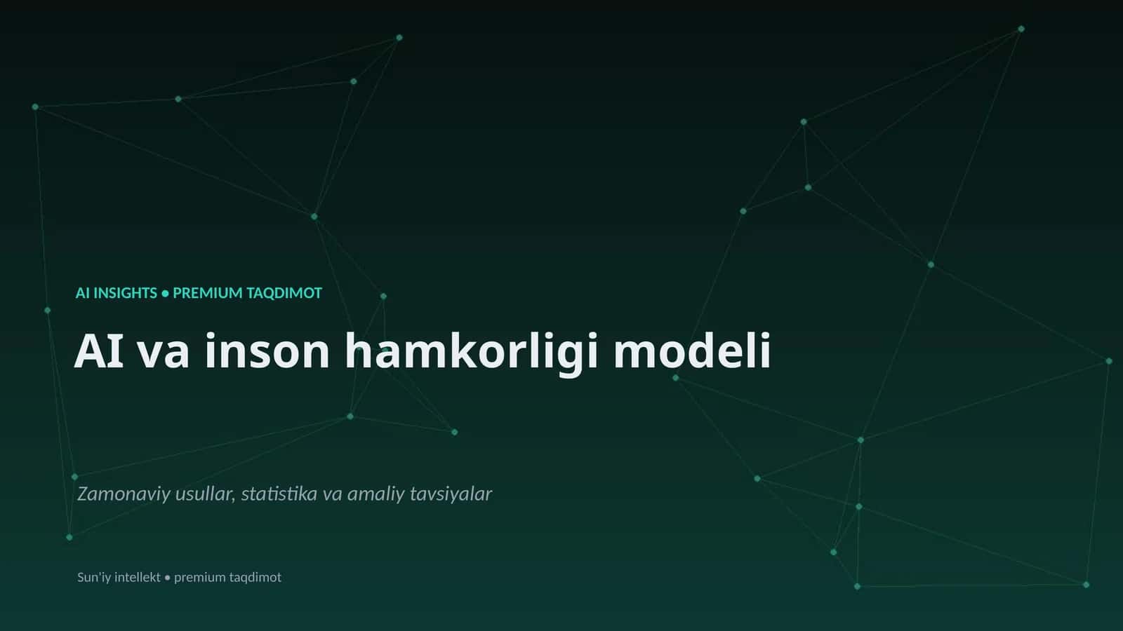 AI va inson hamkorligi modeli