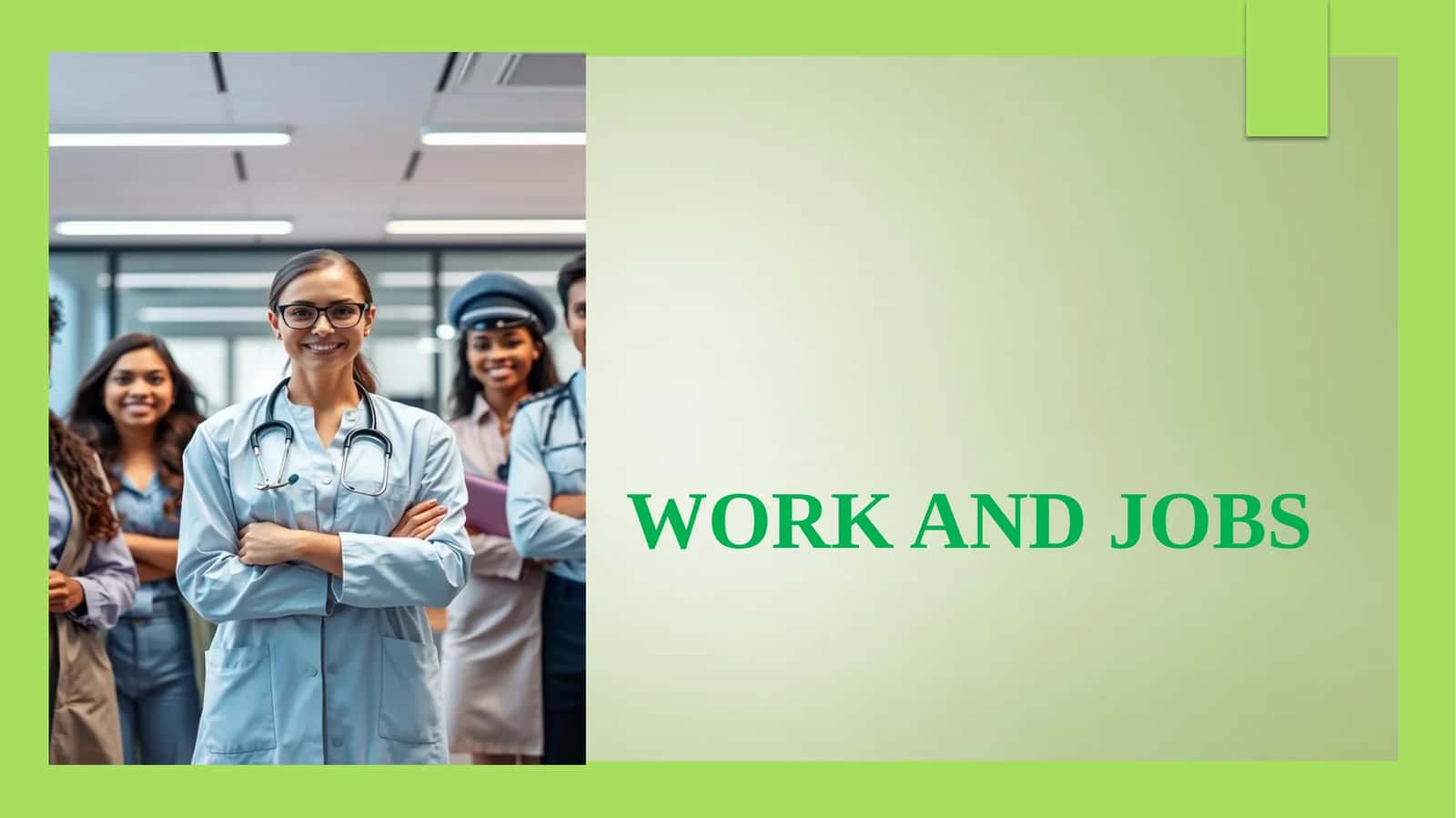 WORK AND JOBS