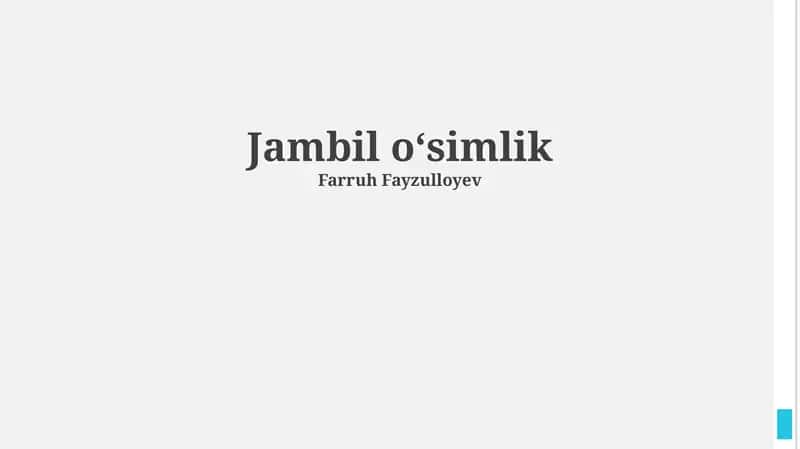 Jambul oʻsimligi