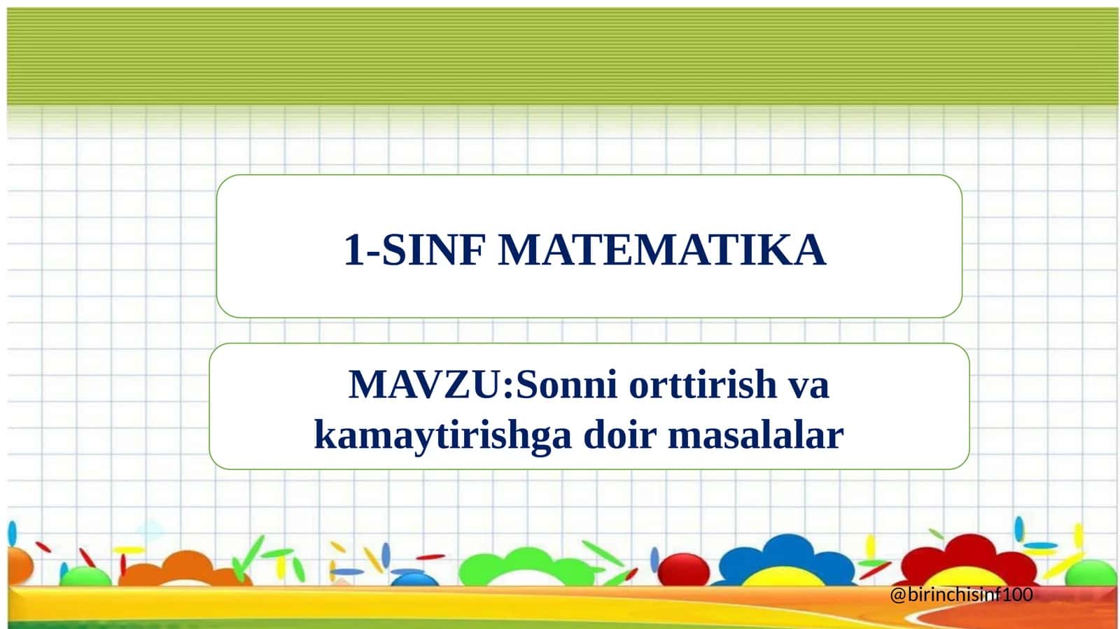 1-SINF MATEMATIKA