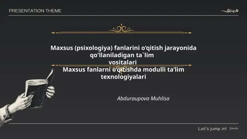 Modulli Ta'lim Texnologiyalari