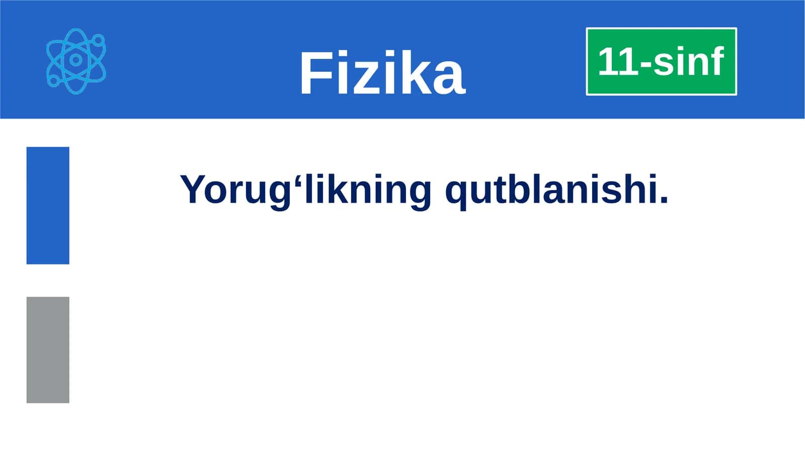 Yorug‘likningqutblanishi