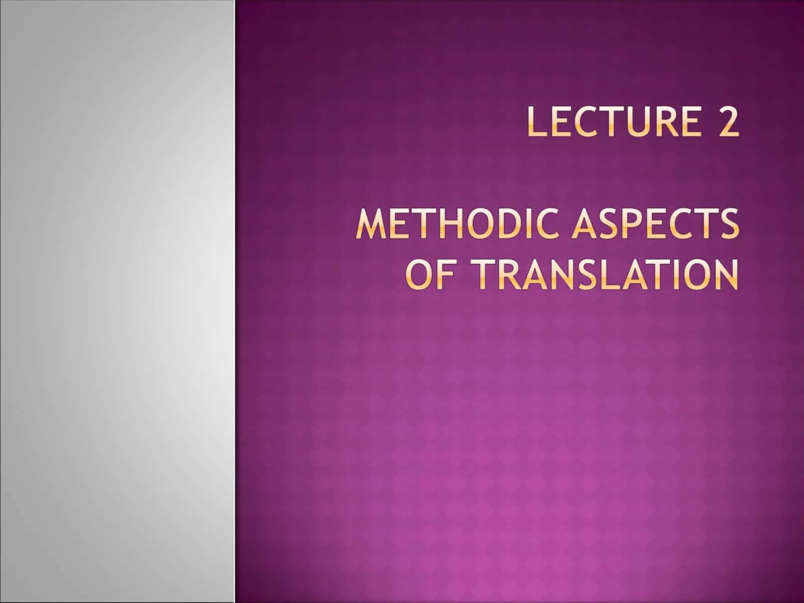 Problem in the translation