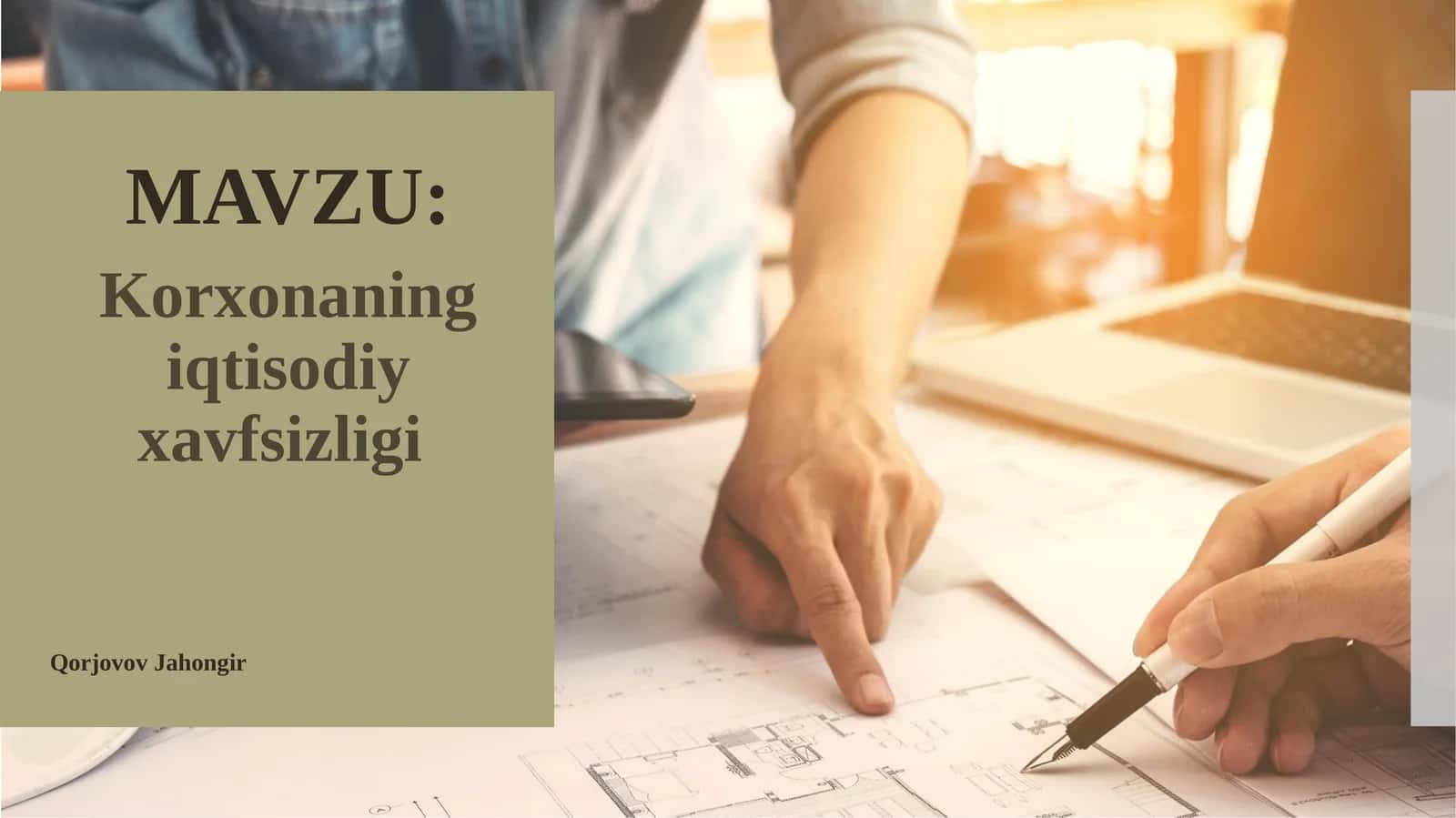 Korxonaning iqtisodiy xavfsizligi