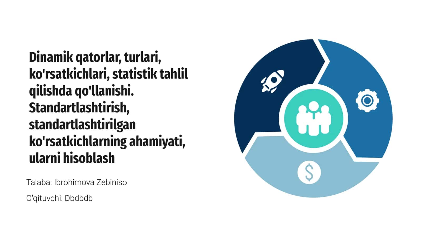 Dinamik qatorlar haqida umumiy ma'lumot