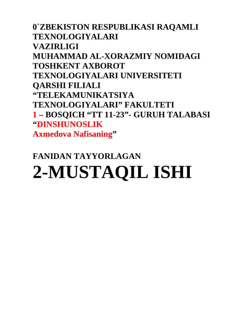 M2 Zardushtiylikda tabiatning ulug’lanishi