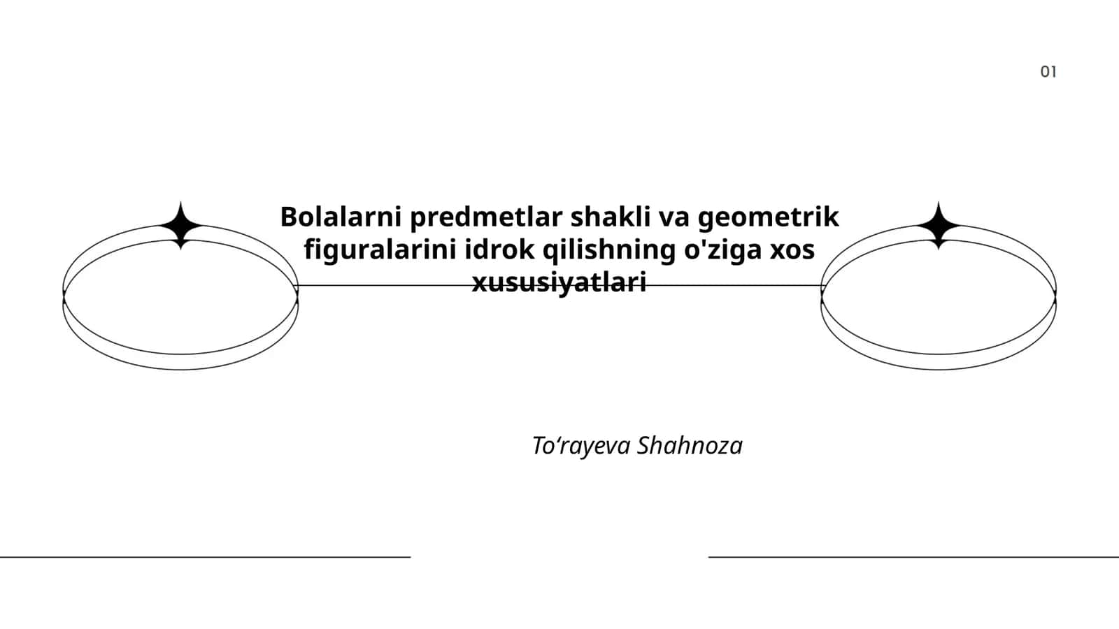 Bolalarni predmetlar shakli va geometrik figuralarini idrok qilishning o'ziga xos xususiyatlari