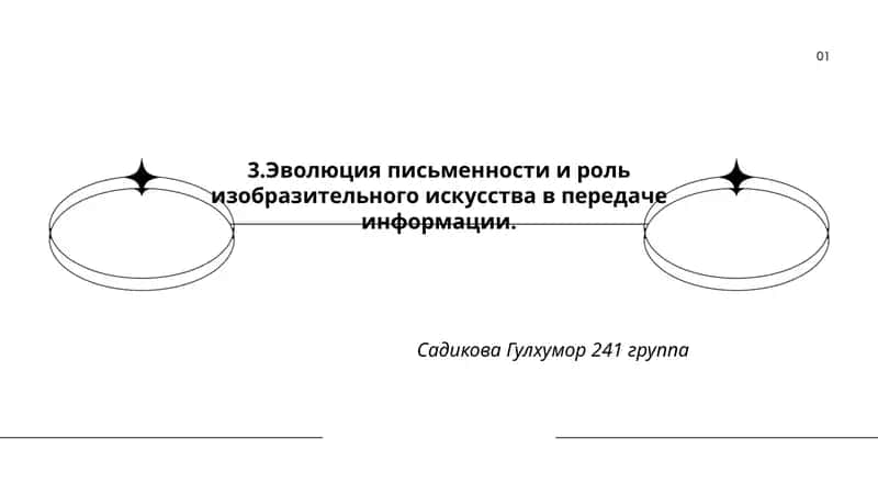Эволюция письменности и роль изобразительного искусства в передаче информации