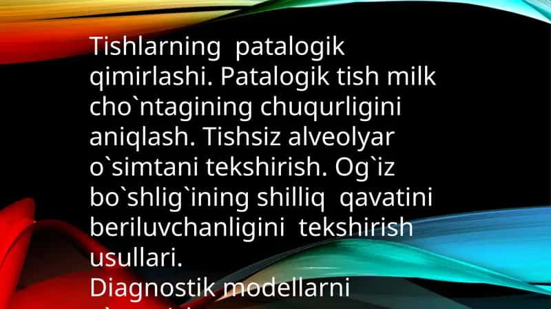 Tishlarning patalogik qimirlashi