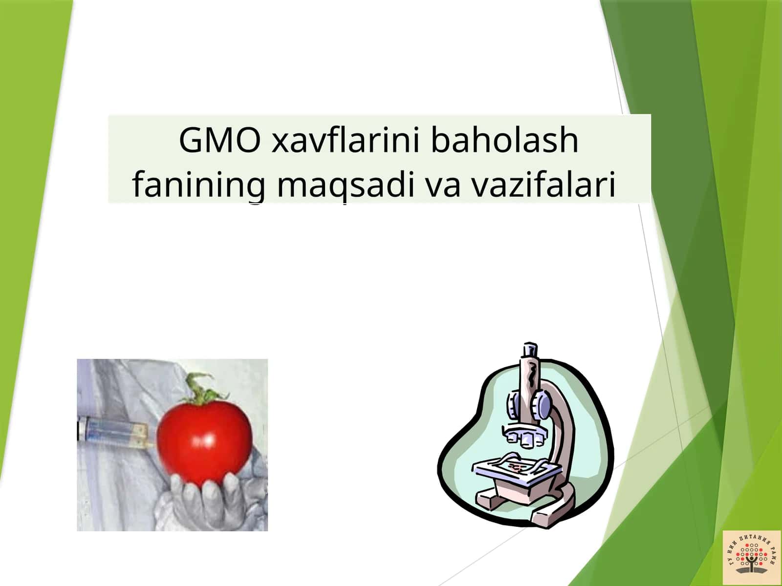 Genetik O‘zgartirgan Organizmlar