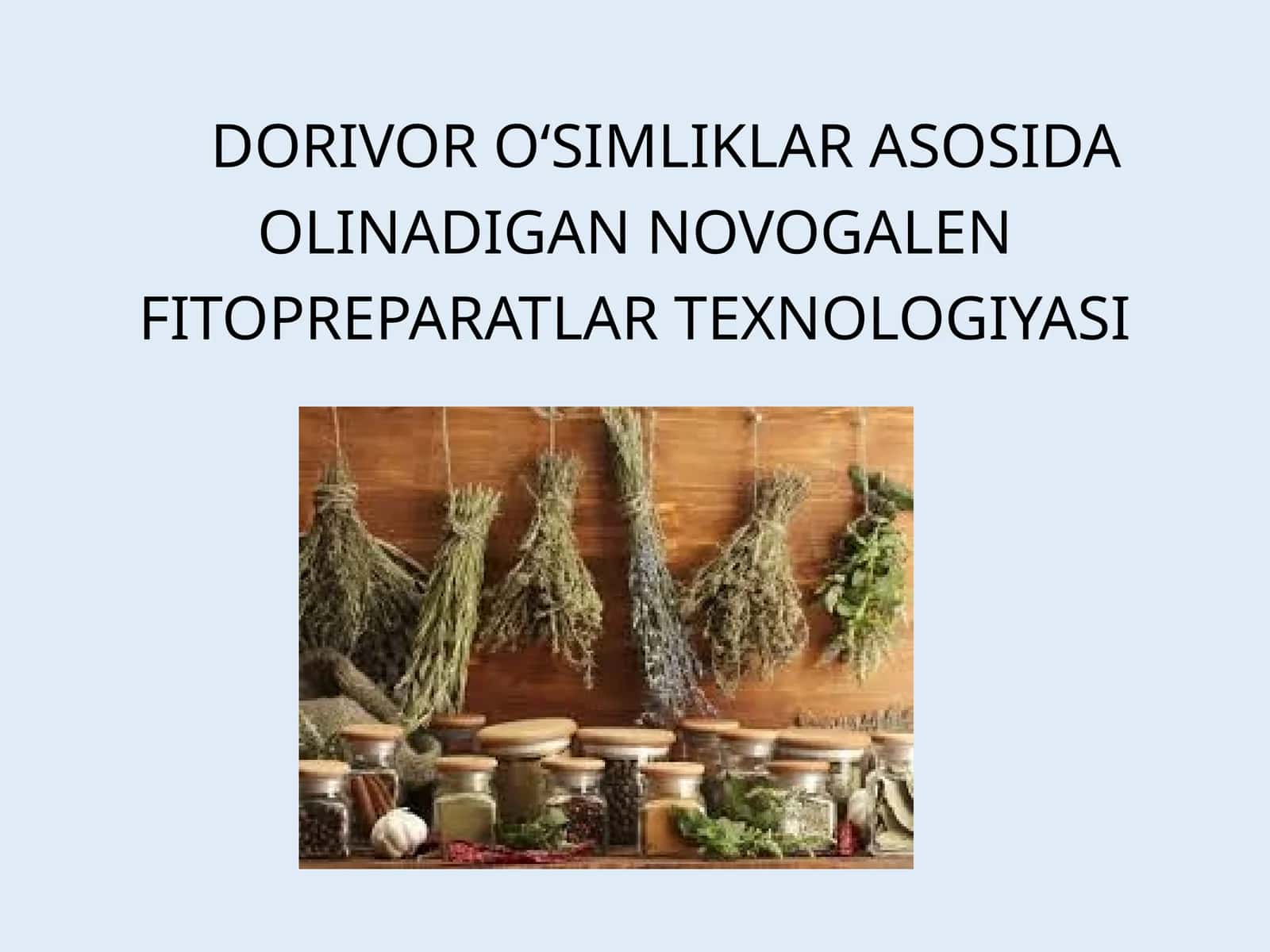 DORIVOR O‘SIMLIKLAR ASOSIDA OLINADIGAN NOVOGALEN FITOPREPARATLAR TEXNOLOGIYASI