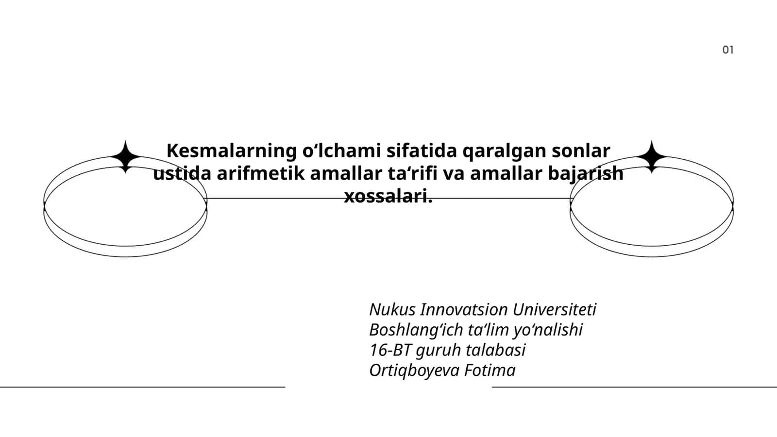 Arifmetik amallar ta'limi