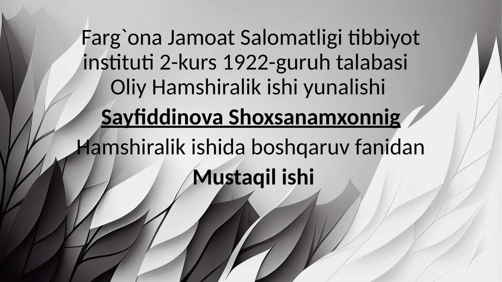 Menejmentda dalillarga asoslangan tibbiyot