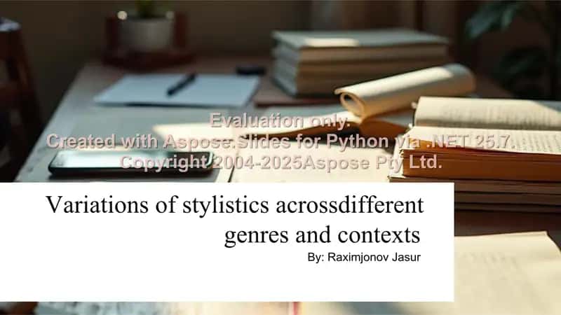 Stylistics
