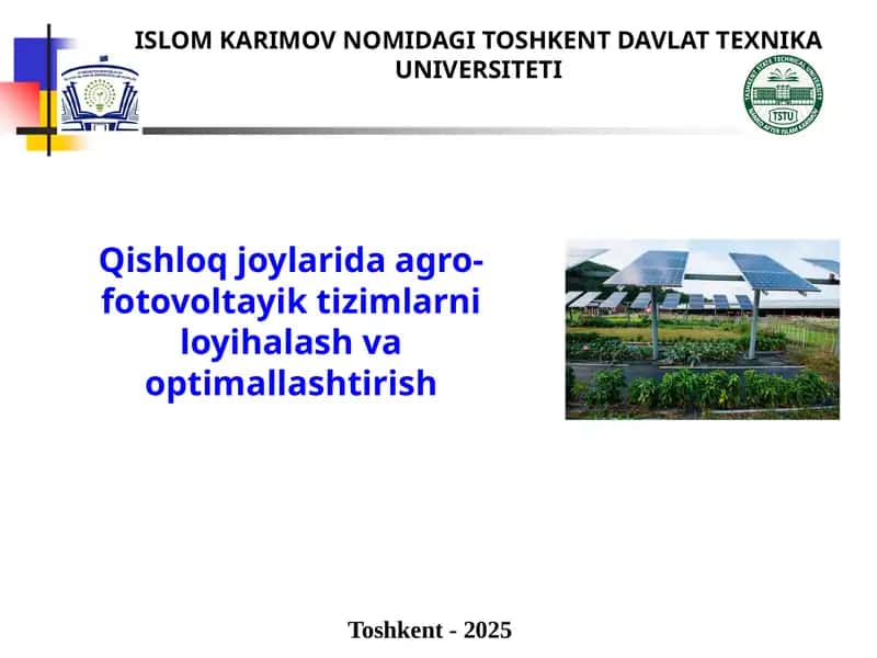 Agro-fotovoltayik tizimlar