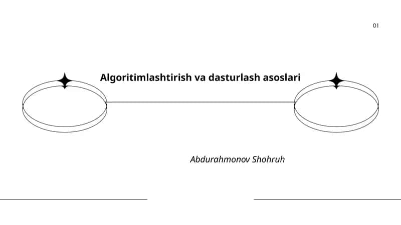 Algoritimlashtirish va dasturlash asoslari