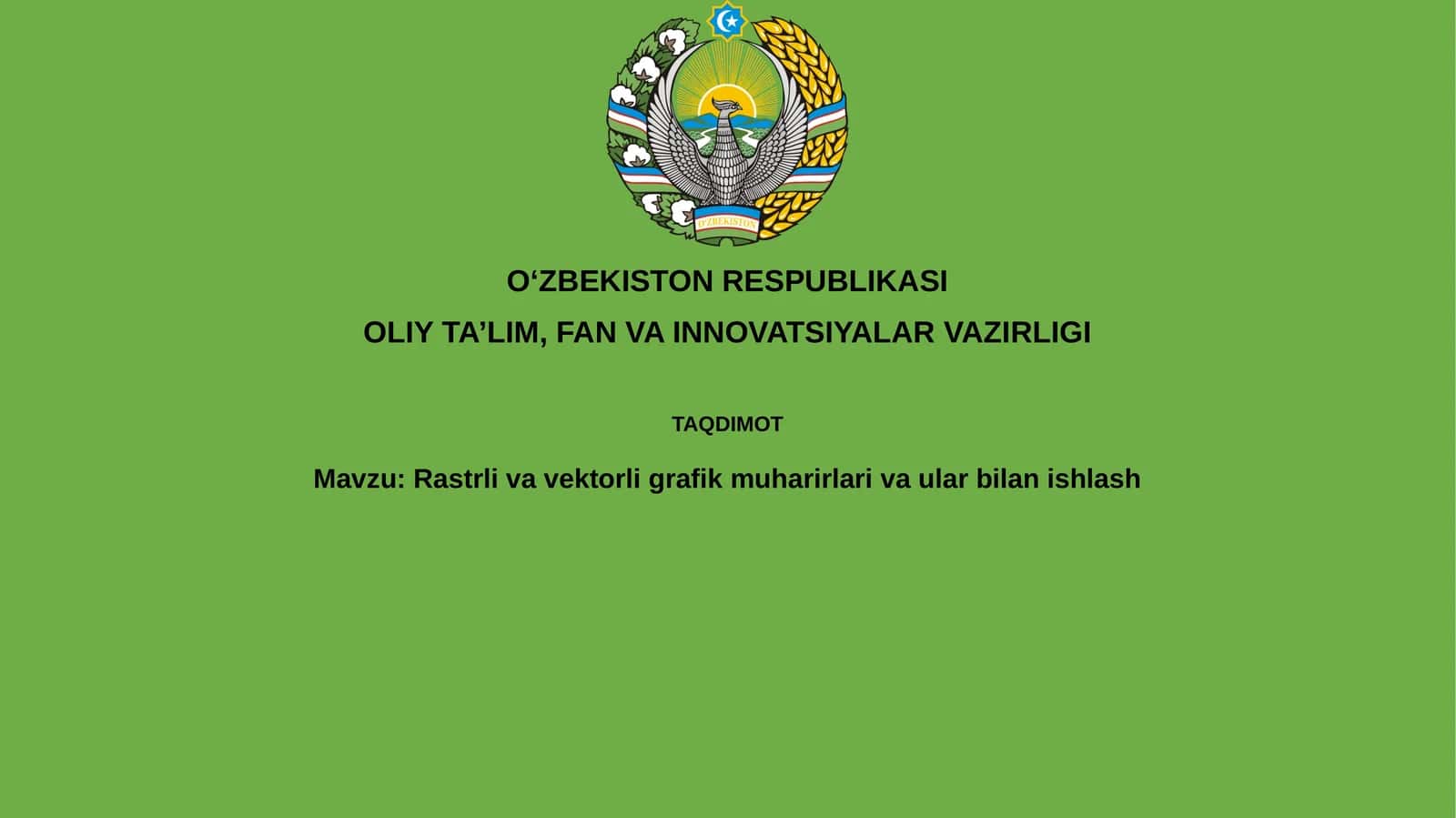 Rastrli va vektorli grafika